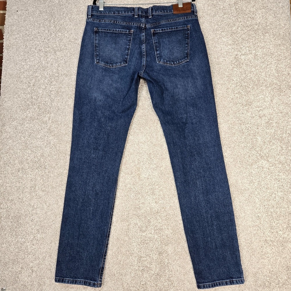 Mott & Bow Slim Jeans Mens 35x34 Blue Stretch denim